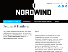 Tablet Screenshot of nordwind-festival.de